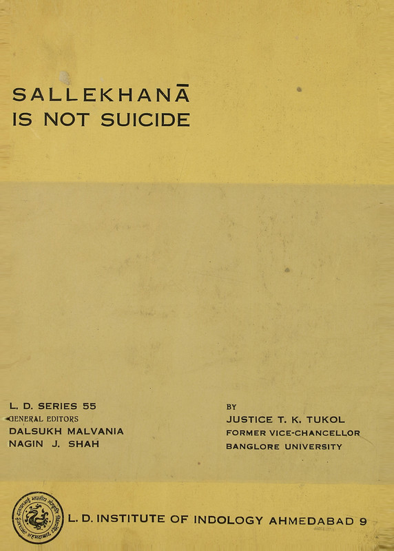 Sallekhana is not Suicide