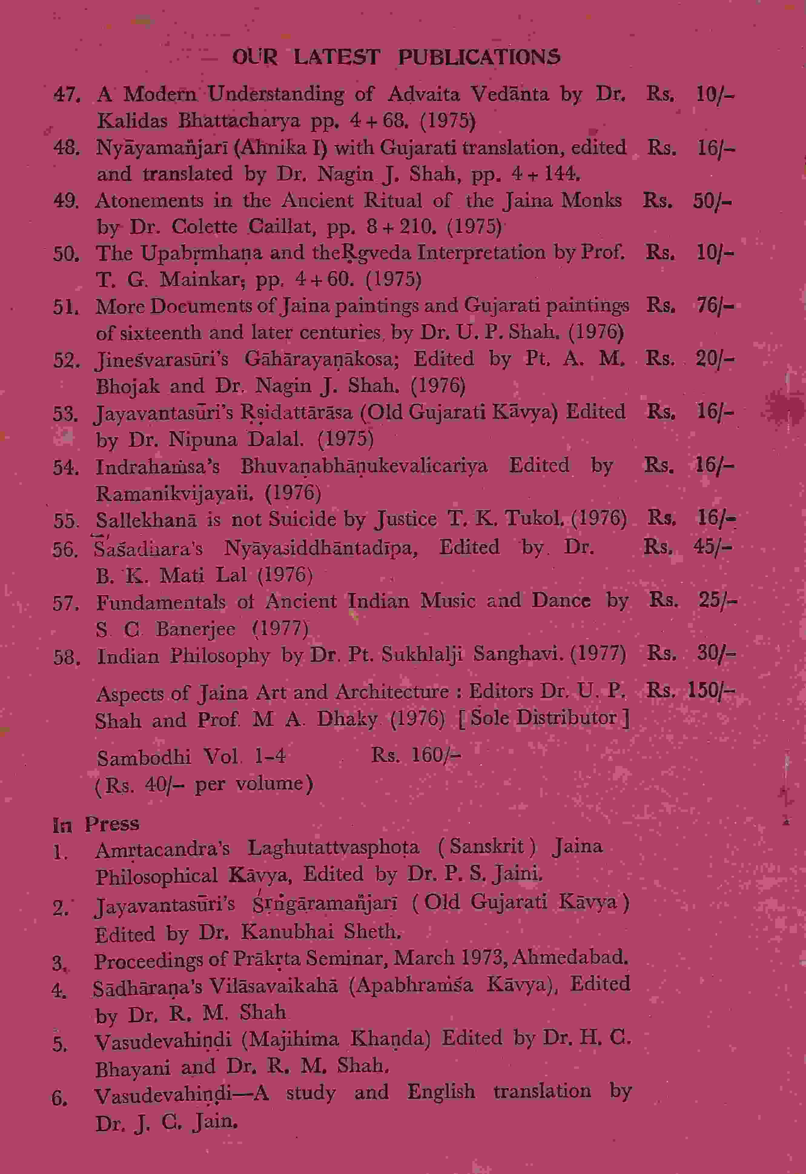 Sambodhi Vol. 5 Part 4